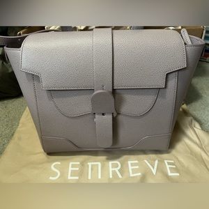 senreve midi maestra in pebbled lavender / silver hardware